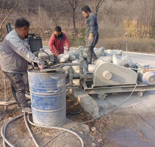 姜堰路面下沉注浆